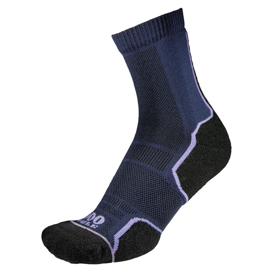 1000 Mile - 2 Pack Ladies Trail Repreve Calcetines de una capa para correr - Azul marino - Image 5