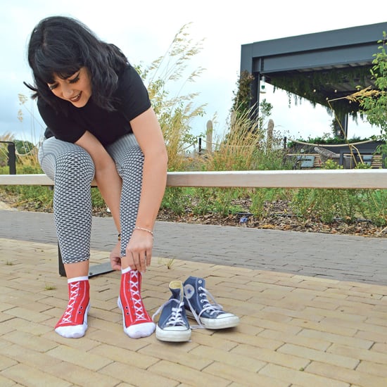 6 Pares de Calcetines Multipack que Parecen Zapatos | Snob de Calcetines | Novedad Divertidos Calcetines Converse con Cordones - Azul - Image 4