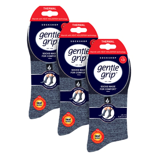 Paquete de 3 calcetines térmicos para mujeres, cálidos, de invierno, tipo crew con interior cepillado - Image 2