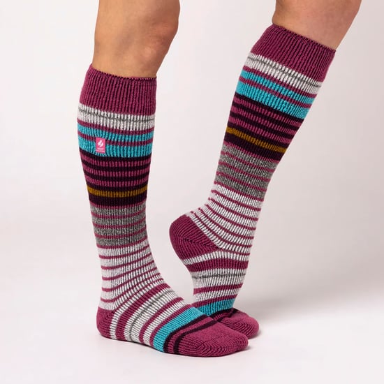 Calcetines térmicos de esquí a rayas para mujer - Image 3
