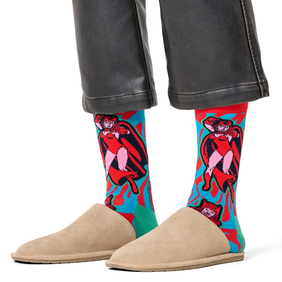 Calcetines de novedad de la Mujer Maravilla de Marvel para hombres | Idea de regalo - Image 3