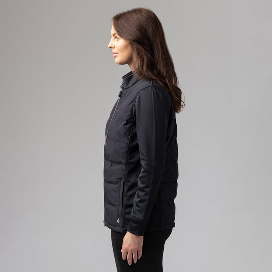 Chaqueta Híbrida Aislante de Invierno para Mujer | Abrigo Impermeable Forrado de Forro Polar - Image 4