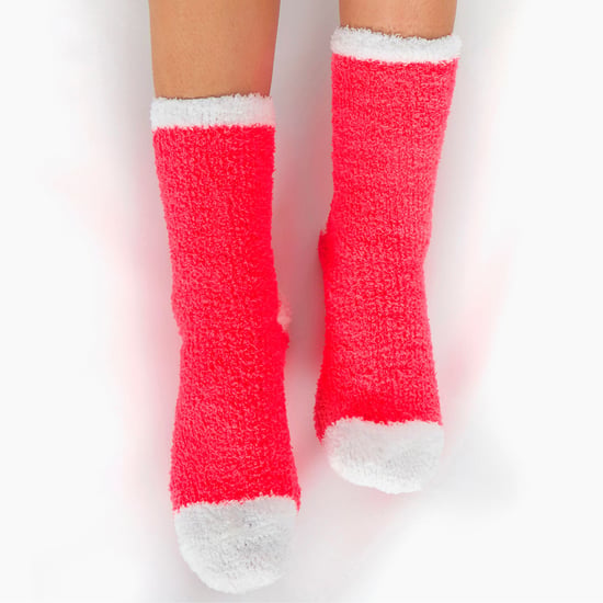 4 Pares de Calcetines de Cama para Mujer con Grips| Antideslizante Térmico Zapatillas Fluffy - Animal Print - Image 3