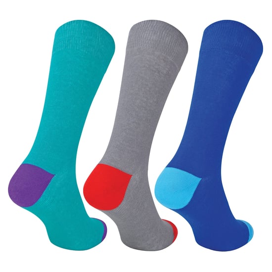 Paquete múltiple de 12 pares de calcetines de algodón negros para hombre | Sock Snob | Calcetines de caña con refuerzo en el talón y la puntera - Variados - Image 3