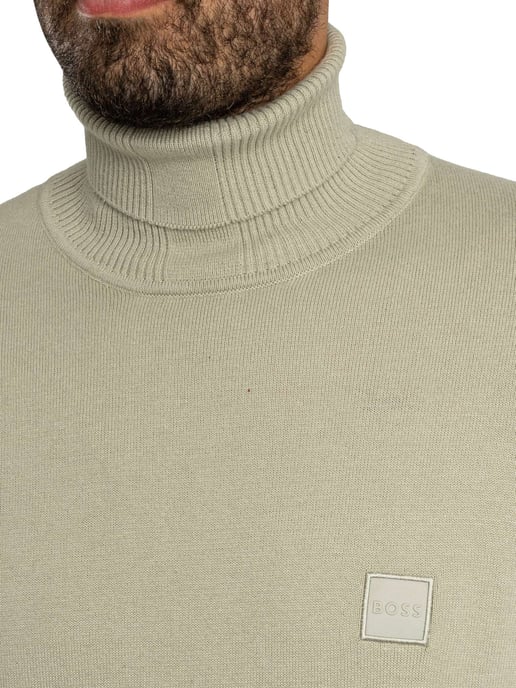 BOSS Jersey De Cuello Alto Akiro, Beige - Image 4
