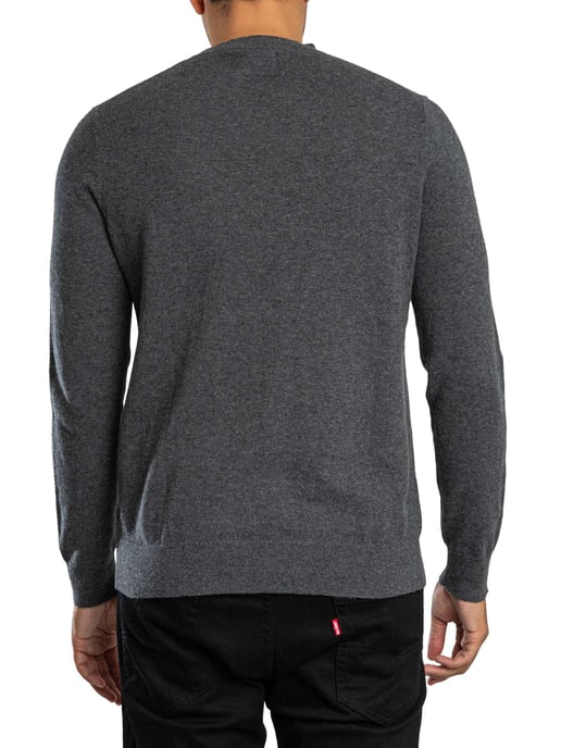 Superdry Punto Esencial De Mezcla De Lana LW, Gris - Image 3