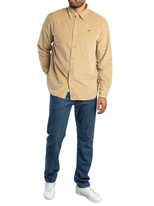 Lacoste Camisa Informal, Beige - Image 5