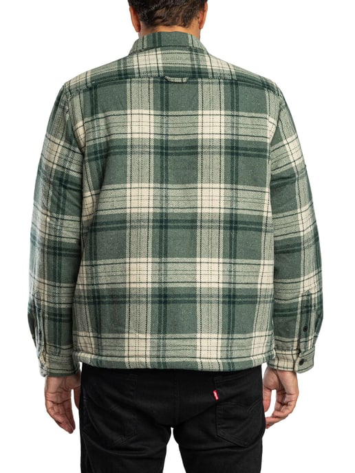 Superdry Sobrecamisa Miller Con Forro Borg, Verde - Image 4