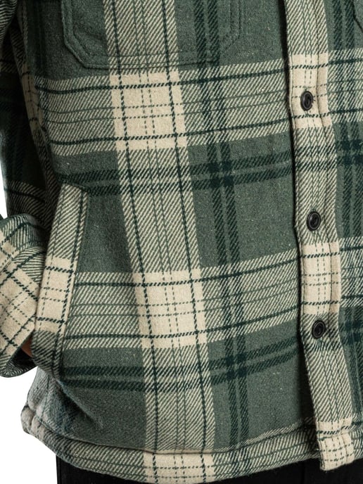 Superdry Sobrecamisa Miller Con Forro Borg, Verde - Image 5