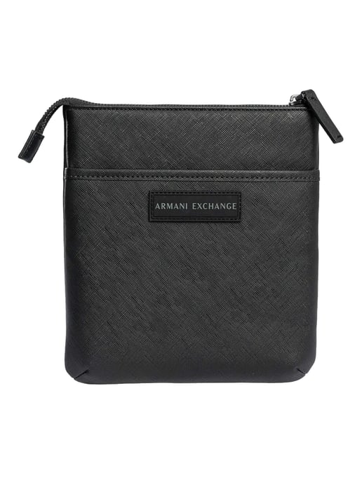 Armani Exchange Bolso Bandolera Con Logo, Negro - Image 1