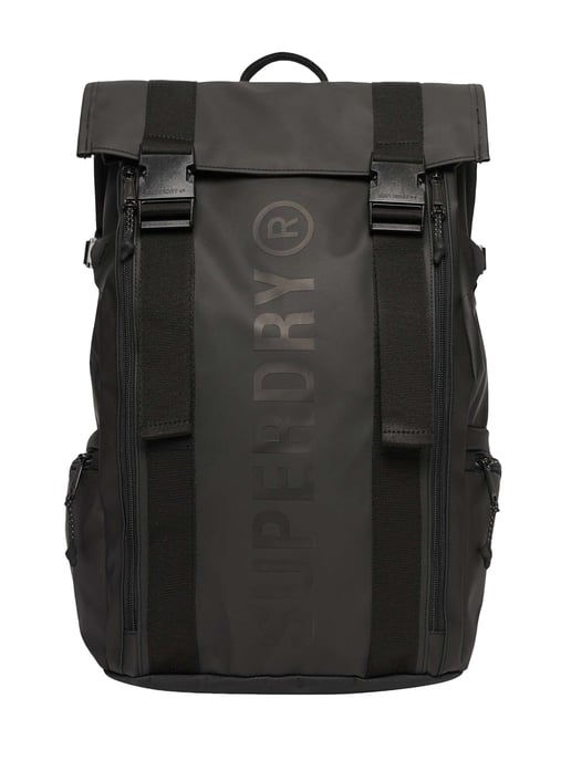 Superdry Mochila Enrollable Con Lona, Negro - Image 1