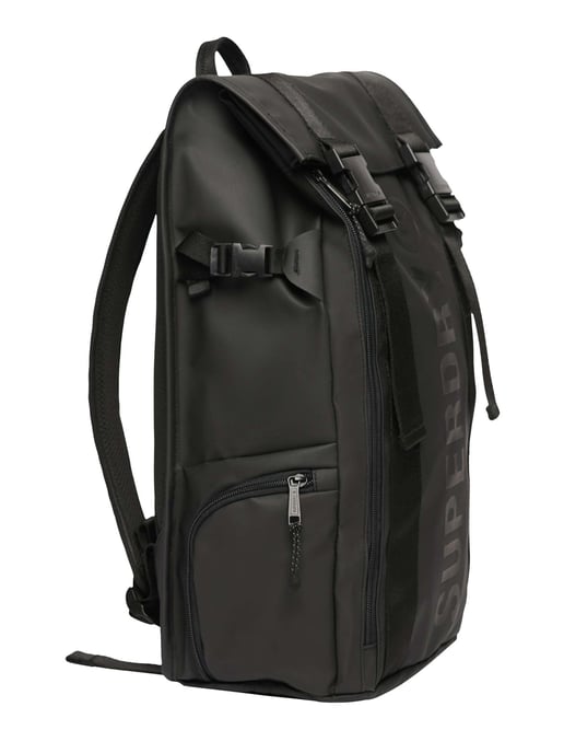 Superdry Mochila Enrollable Con Lona, Negro - Image 3
