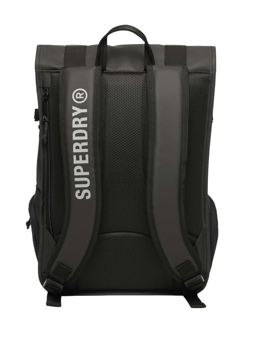 Superdry Mochila Enrollable Con Lona, Negro - Image 4