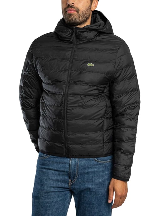 Lacoste Chaqueta Acolchada Con Logo, Negro - Image 2