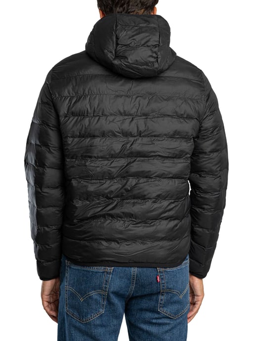Lacoste Chaqueta Acolchada Con Logo, Negro - Image 3