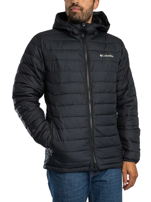 Columbia Chaqueta Con Capucha Powder Lite II, Negro - Image 1