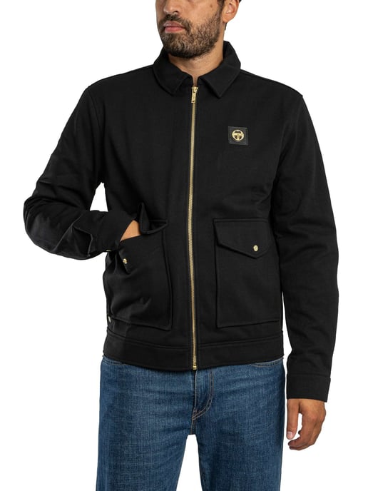 Sergio Tacchini Nueva Chaqueta Con Cuello Tommaso, Negro - Image 2
