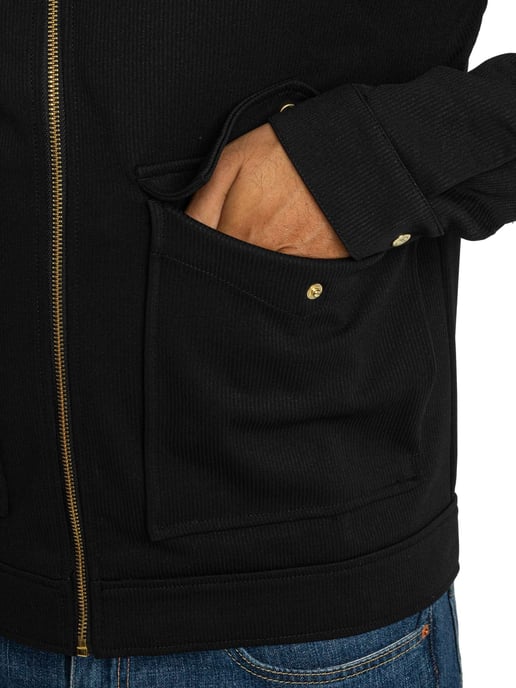 Sergio Tacchini Nueva Chaqueta Con Cuello Tommaso, Negro - Image 4