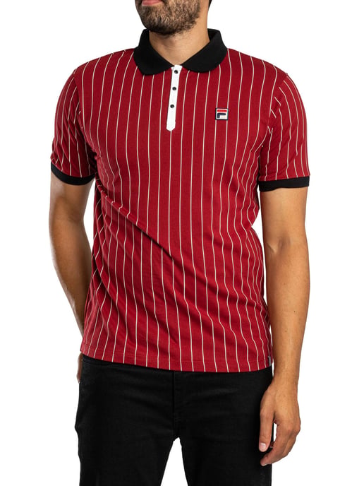 Fila Polo Clásico A Rayas Vintage BB1, Rojo - Image 2