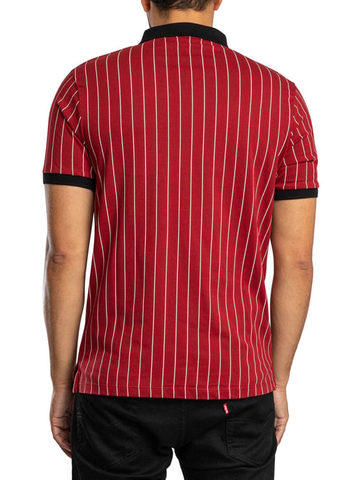 Fila Polo Clásico A Rayas Vintage BB1, Rojo - Image 3