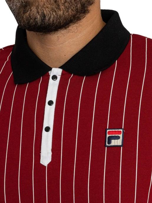 Fila Polo Clásico A Rayas Vintage BB1, Rojo - Image 4