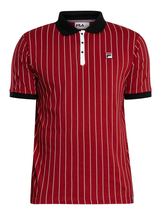 Fila Polo Clásico A Rayas Vintage BB1, Rojo - Image 6