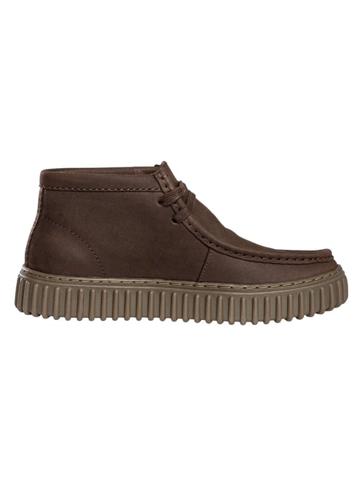 Clarks Zapatos De Cuero Torhill Hi, Marrón - Image 3