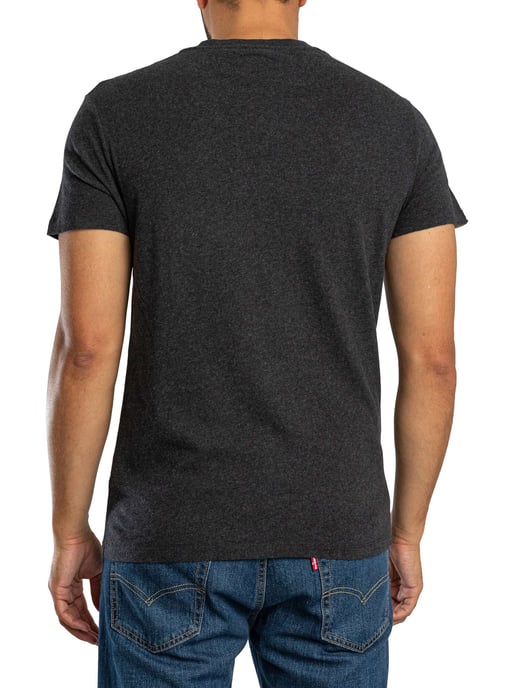 Superdry Camiseta Con El Logotipo Esencial De La Empresa, Negro - Image 3