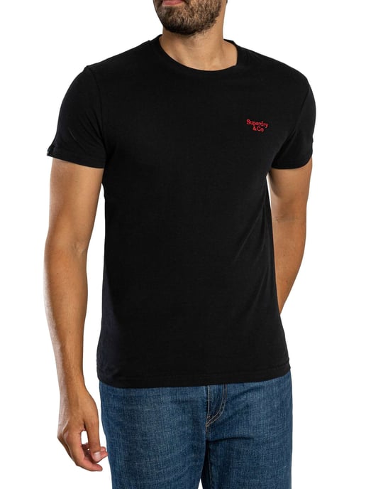 Superdry Camiseta Essential Con Logo Serif, Negro - Image 2