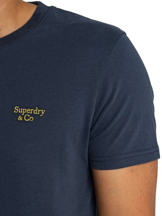 Superdry Camiseta Essential Con Logo Serif, Azul - Image 4