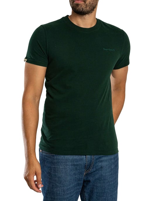 Superdry Camiseta Con El Logotipo Esencial De La Empresa, Verde - Image 1