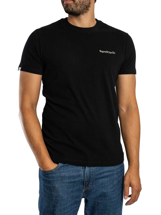 Superdry Camiseta Con El Logotipo Esencial De La Empresa, Negro - Image 2