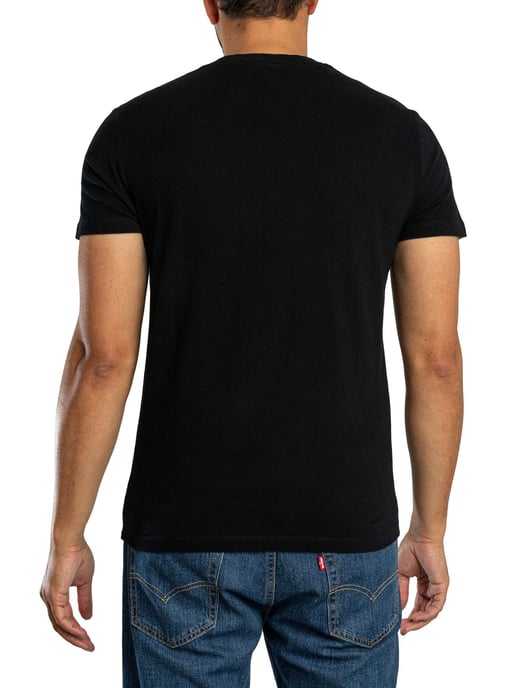 Superdry Camiseta Con El Logotipo Esencial De La Empresa, Negro - Image 3