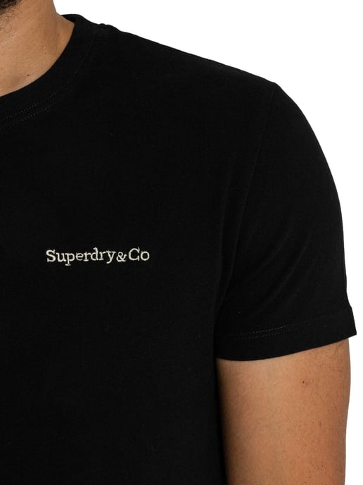 Superdry Camiseta Con El Logotipo Esencial De La Empresa, Negro - Image 4