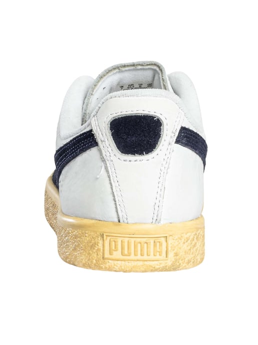 Puma Zapatillas De Deporte Vintage De Piel Clyde, Blanco - Image 6
