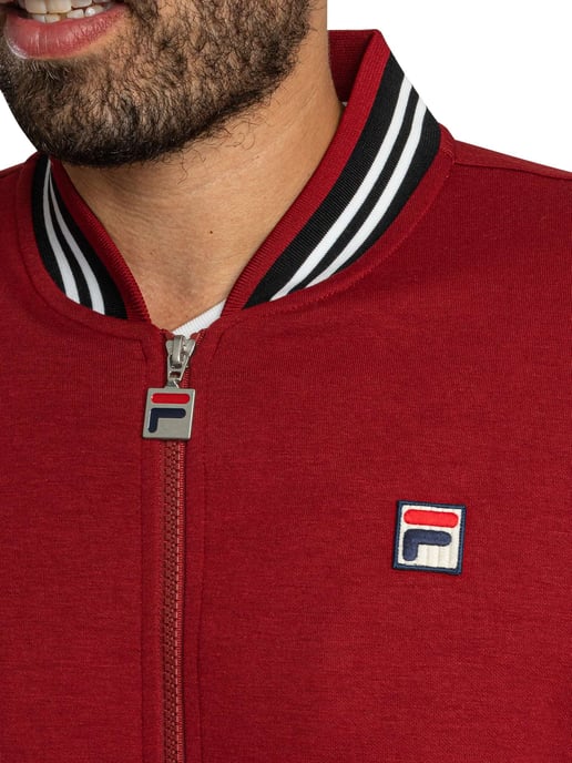 Fila Chaqueta Deportiva De Béisbol Settanta, Rojo - Image 4