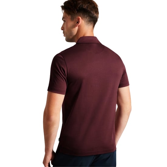 Polo Ted Baker Zeiter Slim Fit Hombre Borgoña - Image 3