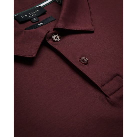 Polo Ted Baker Zeiter Slim Fit Hombre Borgoña - Image 6