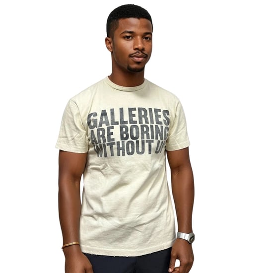 Gallery Dept. Camiseta Boring Logo Blanco Archival - Image 3