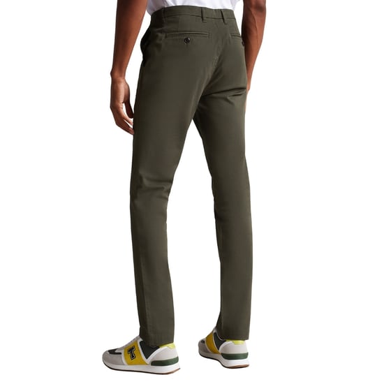 Pantalones Elegantes De Color Caqui De Corte Ajustado Genay De Ted Baker - Image 3