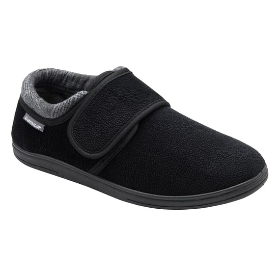 Zapatillas Ajustables para Hombre con Cierre de Contacto Negro con Parte Trasera Cerrada UK 6-13 - Image 4