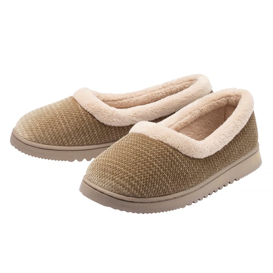 Zapatillas de ballerina texturizadas para mujeres color marrón cálido UK 3-8 - Image 1