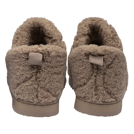 Zapatillas de casa de felpa Teddy para mujer color avena taupe cómodas UK 3-8 - Image 2