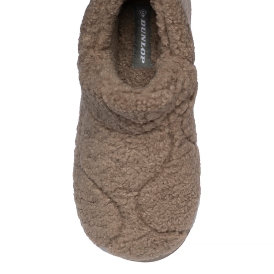 Zapatillas de casa de felpa Teddy para mujer color avena taupe cómodas UK 3-8 - Image 3