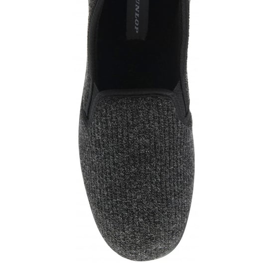 Zapatillas de Casa de Terciopelo para Hombre con Memoria Negra Reino Unido 7-12 - Image 3