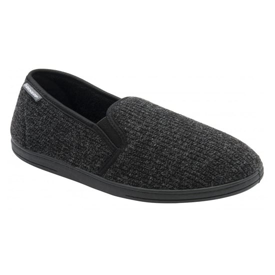Zapatillas de Casa de Terciopelo para Hombre con Memoria Negra Reino Unido 7-12 - Image 4