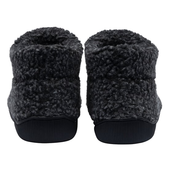 Zapatillas de casa de felpa Teddy para hombre, color carbón, cálidas y suaves, tallas del Reino Unido 7-12 - Image 2