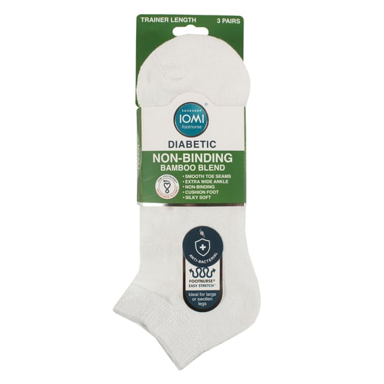 Paquete de 3 calcetines entrenadores diabéticos unisex de bambú, suaves, transpirables y de ajuste suave para el uso diario. - Image 2