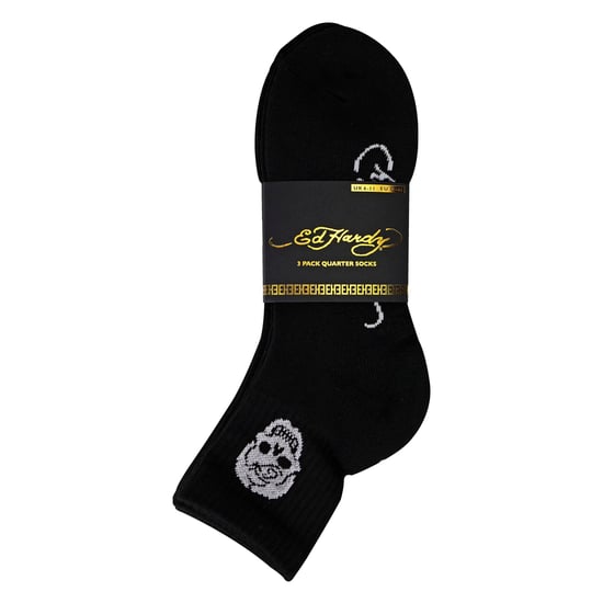 3 Pares de Calcetines Cortos para Hombre en Negro Transpirables - Image 2