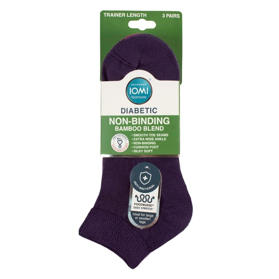 Paquete de 3 calcetines de entrenamiento diabéticos unisex de bambú, suaves, transpirables y de ajuste delicado para el día a día. - Image 2